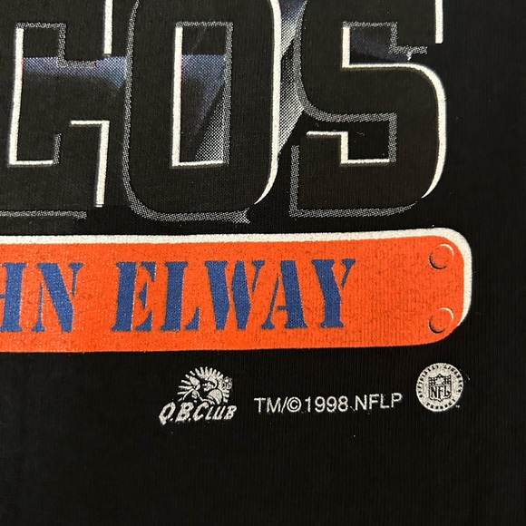 Vintage 1998 Broncos John Elway Quarterback Tee Men’s Medium  [012] - Picture 3 of 5